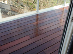 Terrasse aus Bambus