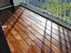 Terrasse aus Bambus