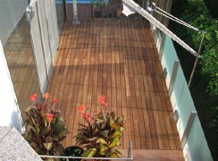 Terrasse aus Bambus Exquisit