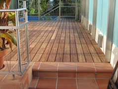 Terrasse aus Bambus Exquisit