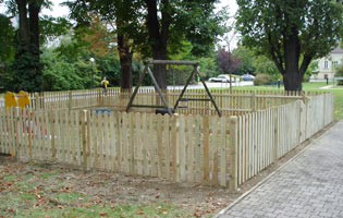 Zaun Kieferholz