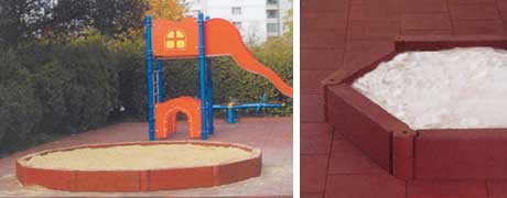 Sandkasteneinfassung - Anwendungsbeispiele