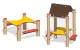 Basteltisch, Bastelladen für Spielplätze