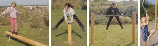 Turnsportger&auml;te: balancieren, springen, klettern, turnen